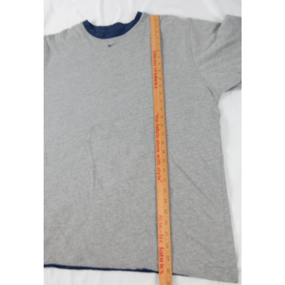 VTG Nike Basketball Reversible Long Sleeve Men XL Y2K Heavyweight Blue Grey - Picture 5 of 6